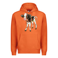Carrot Holstein Calf Premium Hoodie - LillyAllenDesigns