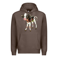 Coffee Holstein Calf Premium Hoodie - LillyAllenDesigns