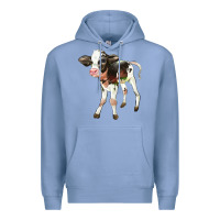 Colony Blue Holstein Calf Premium Hoodie - LillyAllenDesigns