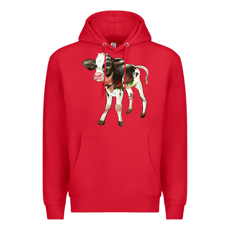 Holstein Calf Premium Hoodie by LillyAllenDesigns | Teevron