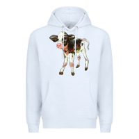 White Holstein Calf Premium Hoodie - LillyAllenDesigns