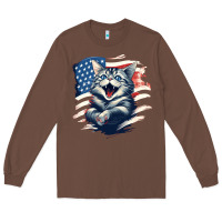 Chestnut cat1 Long Sleeve Tee - Unal Design