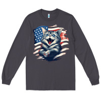 Smoke cat1 Long Sleeve Tee - Unal Design