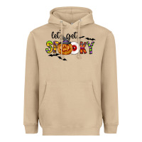 Mushroom Let's Get Spooky Heavyweight Hoodie - CowhideDigitalArt