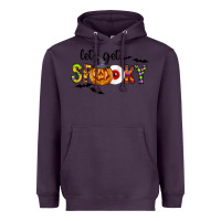 Plum Let's Get Spooky Heavyweight Hoodie - CowhideDigitalArt