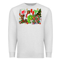 Oatmeal Heather lpn christmas nurse with Premium Sweatshirt - AdoDesignShop
