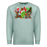 Seafoam lpn christmas nurse with Premium Sweatshirt - AdoDesignShop