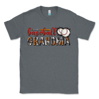 Charcoal Heather baseball grandma with leopard Classic Tee - texasbilliewilder