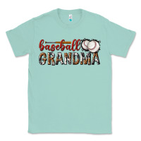 Seafoam baseball grandma with leopard Classic Tee - texasbilliewilder