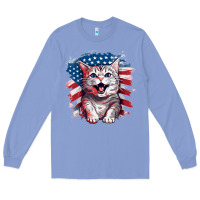 Colony Blue cat2 Long Sleeve Tee - Unal Design