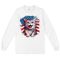 White cat2 Long Sleeve Tee - Unal Design