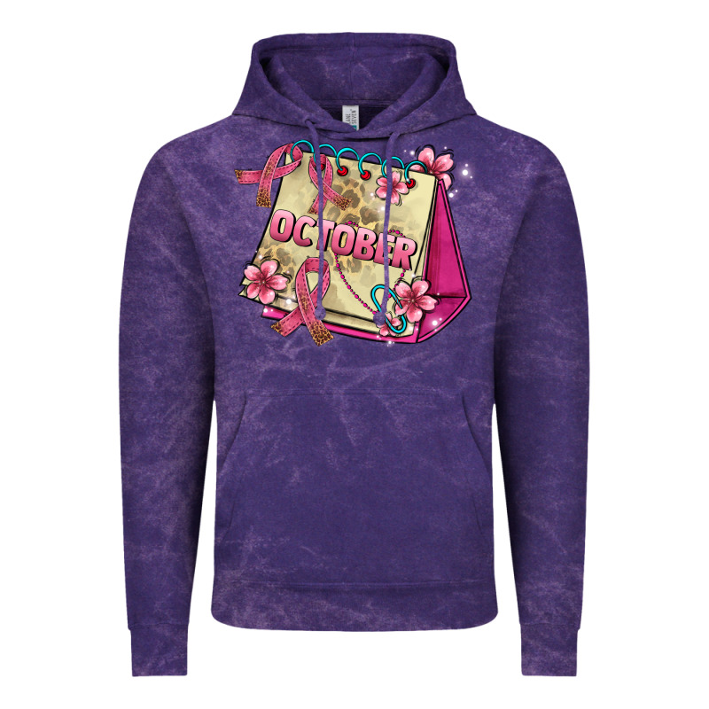 Pink Cancer Ribbon And October Calendar Vintage Hoodie by AdoDesignShop | Teevron