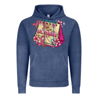 Vintage Denim pink cancer ribbon and october calendar Vintage Hoodie - AdoDesignShop