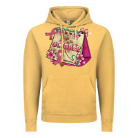 Vintage Mustard pink cancer ribbon and october calendar Vintage Hoodie - AdoDesignShop
