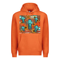Carrot turquoise cross pattern Premium Hoodie - Jasminsmagicworld