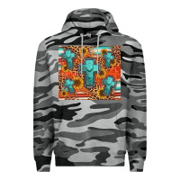 Slate Camo turquoise cross pattern Premium Hoodie - Jasminsmagicworld