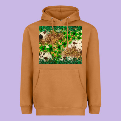 St. Patrick's Day Shamrock Tumbler St. Patricks Heavyweight Hoodie Designed By Neo Western