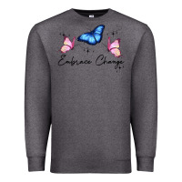 Charcoal Heather embrace change Premium Sweatshirt - JahusDesignShop