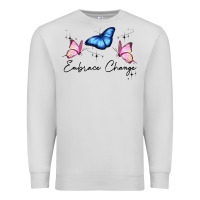 Dove Grey embrace change Premium Sweatshirt - JahusDesignShop