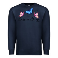 Navy embrace change Premium Sweatshirt - JahusDesignShop