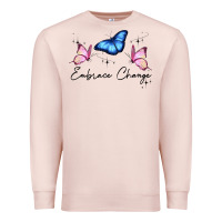 Pale Pink embrace change Premium Sweatshirt - JahusDesignShop