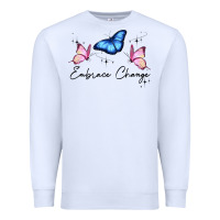 White embrace change Premium Sweatshirt - JahusDesignShop