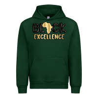 Forest Green black excellence Urban Hoodie - MaliasSmallBusiness