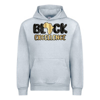 Heather Grey black excellence Urban Hoodie - MaliasSmallBusiness