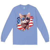 Colony Blue cat2 Long Sleeve Tee - Unal Design