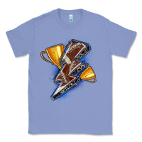 Colony Blue football lightning bolt Classic Tee - Zillion Design Studio