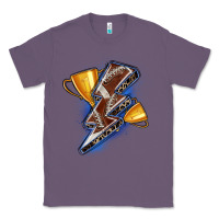 Lavender football lightning bolt Classic Tee - Zillion Design Studio