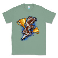 Sage football lightning bolt Classic Tee - Zillion Design Studio