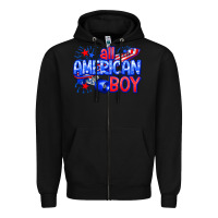 Black all american boy billie wilder Zipper Hoodie - texasbilliewilder
