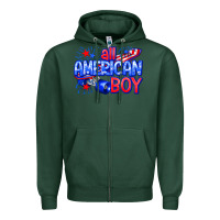 Sports Green all american boy billie wilder Zipper Hoodie - texasbilliewilder