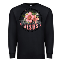 Black there was jesus Premium Sweatshirt - JahusDesignShop