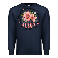 Navy there was jesus Premium Sweatshirt - JahusDesignShop