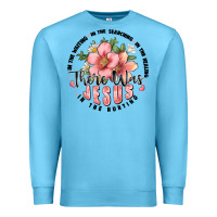 Ocean Blue there was jesus Premium Sweatshirt - JahusDesignShop
