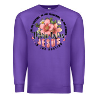 Purple there was jesus Premium Sweatshirt - JahusDesignShop