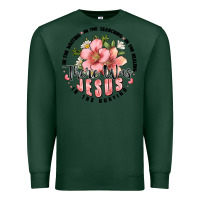 Sports Green there was jesus Premium Sweatshirt - JahusDesignShop