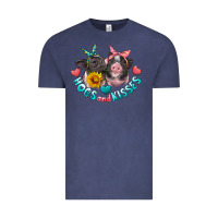 Vintage Denim hogs and kisses pigs Vintage Tee - Artiststas