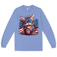 Colony Blue cat4 Long Sleeve Tee - Unal Design