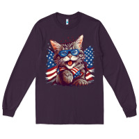 Plum cat4 Long Sleeve Tee - Unal Design