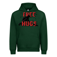 Forest Green free hugs Urban Hoodie - MaliasSmallBusiness