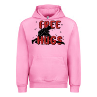 Fuchsia Pink free hugs Urban Hoodie - MaliasSmallBusiness