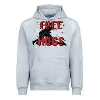 Heather Grey free hugs Urban Hoodie - MaliasSmallBusiness