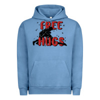 Pigment Pebble Blue free hugs Urban Hoodie - MaliasSmallBusiness
