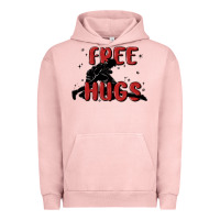 Pigment Salmon free hugs Urban Hoodie - MaliasSmallBusiness