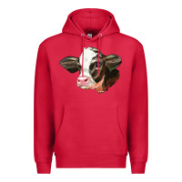 Cardinal holstein calf face Premium Hoodie - LillyAllenDesigns