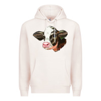 Pale Pink holstein calf face Premium Hoodie - LillyAllenDesigns