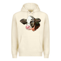 Sandshell holstein calf face Premium Hoodie - LillyAllenDesigns